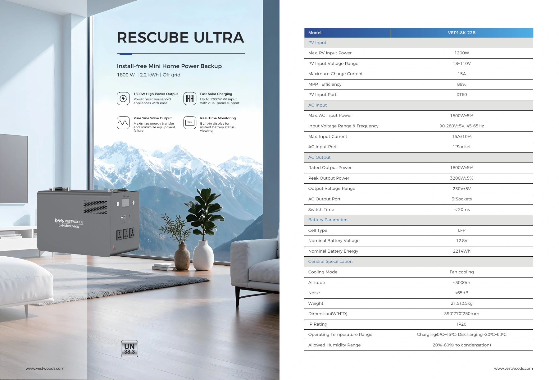 RESCUBE ULTRA datasheet preview; open the original PDF for selectable text