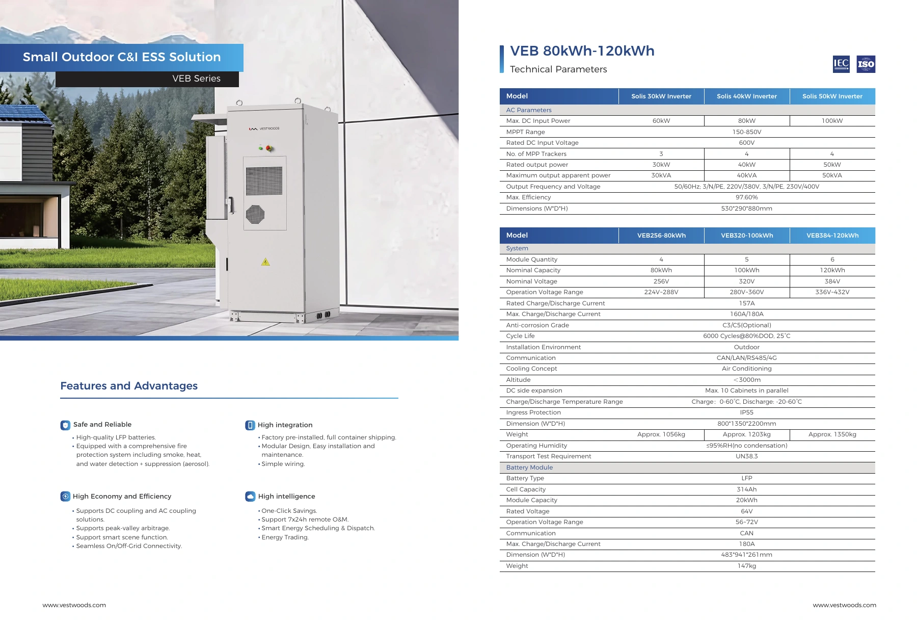 VEB 80kWh-120kWh datasheet preview; open the original PDF for selectable text